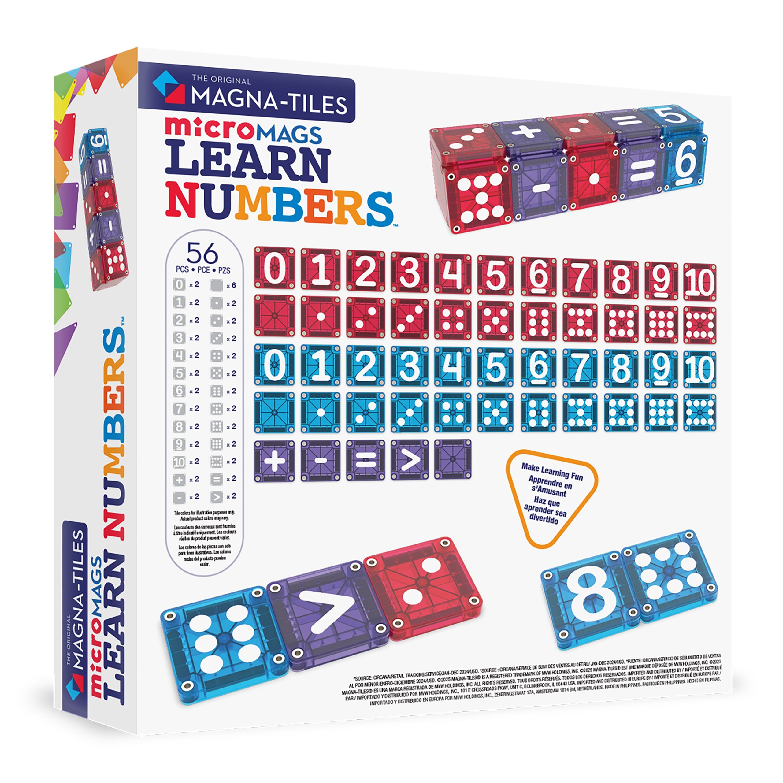 microMAGS LEARN Numbers? 56 Piece Set - Image 7